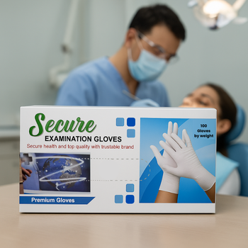 Secure Examination Gloves – Premium Powder-Free Medical & Dental Gloves