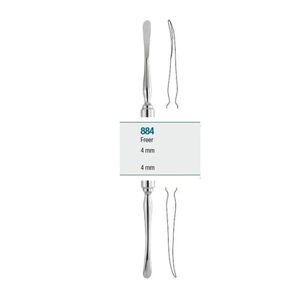 GDC Periosteal Elevator Freer (4mm/4mm) - 6 (P884)